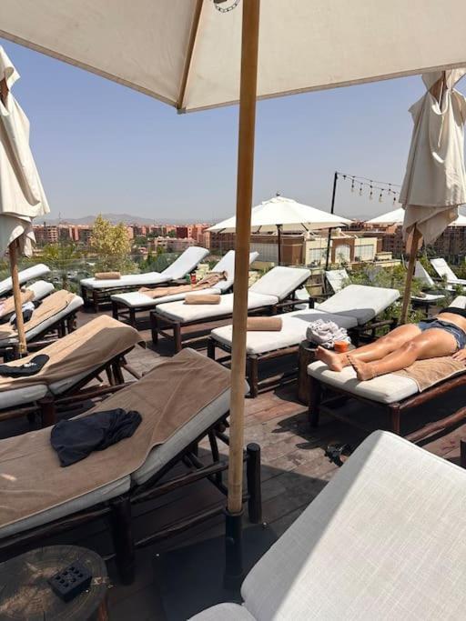 Appartement Centre Gare Gueliz Chic Et Cosy De Marrakech Marrakesch Exterior foto